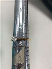 Tiffany & Co. Lady's Diamond Solitaire Ring .25 CT. 18K 2 Tone Gold 1.5dwt